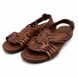 Frye Jacey Huarache Slingback Leather Sandals